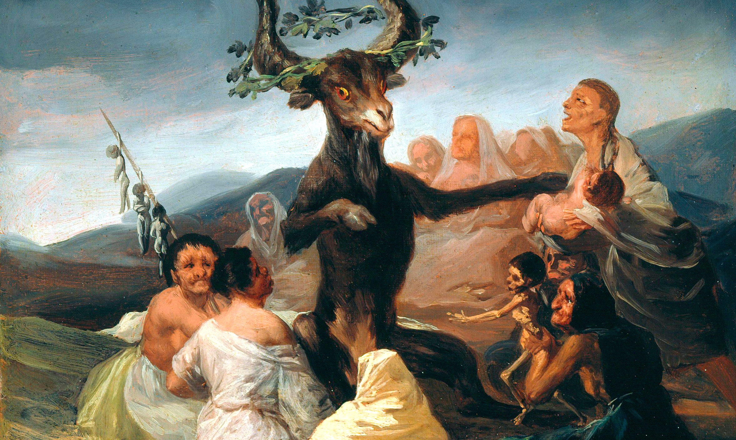 GOYA, El aquelarre, (Museo Lázaro Galdiano, Madrid, 1797-98). Narrativas sobre brujas: de la misoginia al reconocimiento. Por Lía Guerrero. Aliar Ediciones.