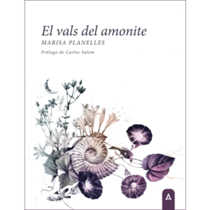 Imagen del poemario "El vals del amonite", de Marisa Planelles, 2023.